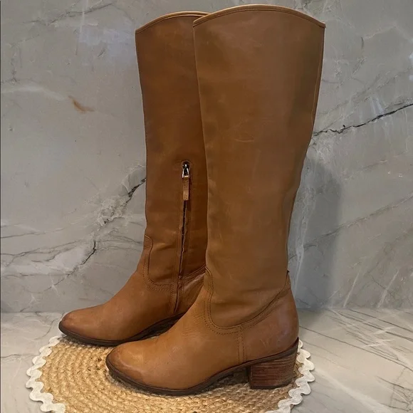 Sam Edelman Loren Leather Knee-High Boots - Picture 2 of 9